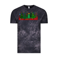 Cloud Black christmas trees libbey glass Vintage Tee - BundleAndBundleShop
