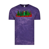 Cloud Purple christmas trees libbey glass Vintage Tee - BundleAndBundleShop