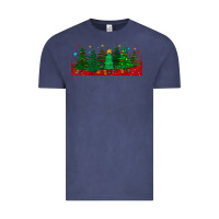 Vintage Denim christmas trees libbey glass Vintage Tee - BundleAndBundleShop
