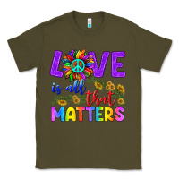 Army Green Love İs All That Matters Classic Tee - BundleAndBundleShop