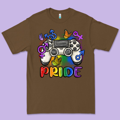 Gaymer Pride Premium Tee Designed By Maliassmallbusiness