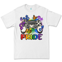 White gaymer pride Premium Tee - MaliasSmallBusiness