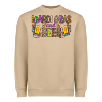 Mushroom Mardi Gras and beer Heavyweight Sweatshirt - NancyCooperArtShop