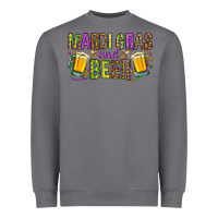 Mardi Gras And Beer Heavyweight Sweatshirt | Teevron