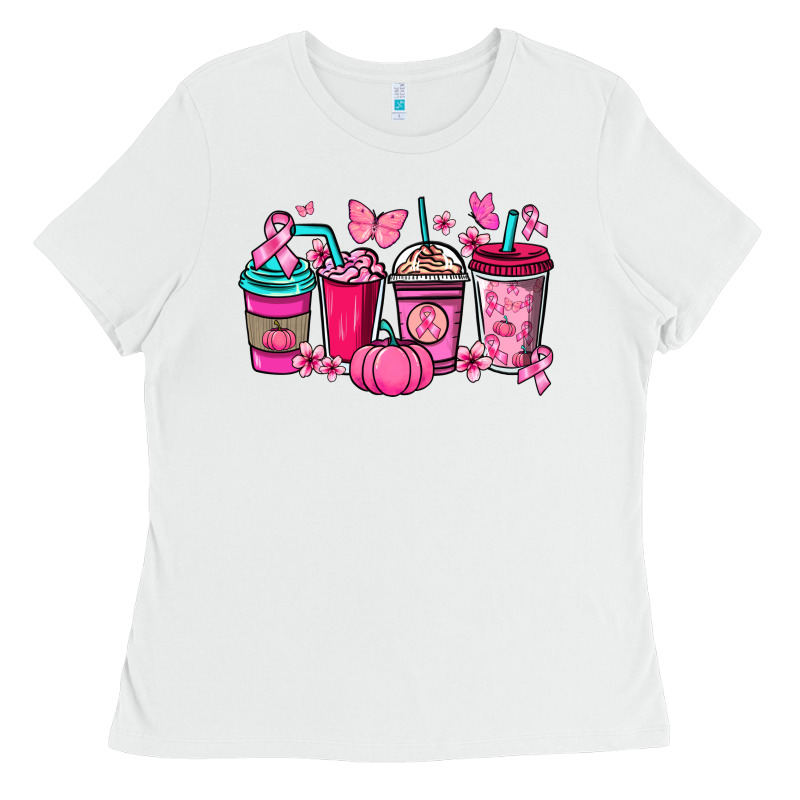 Cancer Coffee Cups Ladies Tee by NancyCooperArtShop | Teevron