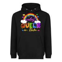 Black Coolest queer in town Heavyweight Hoodie - FaDigitalArtStudio