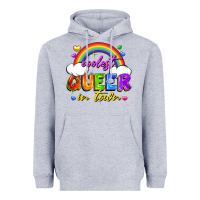 Heather Grey Coolest queer in town Heavyweight Hoodie - FaDigitalArtStudio