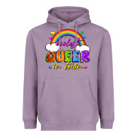 Lavender Coolest queer in town Heavyweight Hoodie - FaDigitalArtStudio