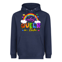 Navy Coolest queer in town Heavyweight Hoodie - FaDigitalArtStudio