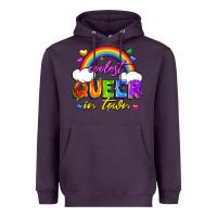 Plum Coolest queer in town Heavyweight Hoodie - FaDigitalArtStudio
