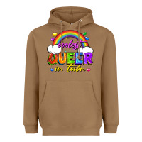 Toasted Coconut Coolest queer in town Heavyweight Hoodie - FaDigitalArtStudio
