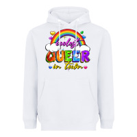 White Coolest queer in town Heavyweight Hoodie - FaDigitalArtStudio