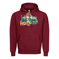 Burgundy Little mister hops a lot Easter day Zipper Hoodie - HowdyJamesFarm