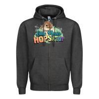Charcoal Heather Little mister hops a lot Easter day Zipper Hoodie - HowdyJamesFarm