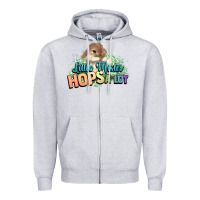Heather Grey Little mister hops a lot Easter day Zipper Hoodie - HowdyJamesFarm