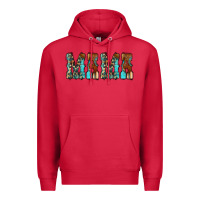 Cardinal Mama Turquoise Tooled Premium Hoodie - CowCowDesign