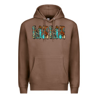 Chestnut Mama Turquoise Tooled Premium Hoodie - CowCowDesign