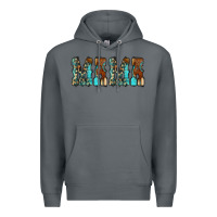Rock Mama Turquoise Tooled Premium Hoodie - CowCowDesign