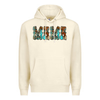 Sandshell Mama Turquoise Tooled Premium Hoodie - CowCowDesign