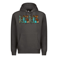 Smoke Mama Turquoise Tooled Premium Hoodie - CowCowDesign