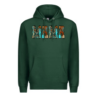 Sports Green Mama Turquoise Tooled Premium Hoodie - CowCowDesign