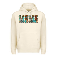 Tofu Mama Turquoise Tooled Premium Hoodie - CowCowDesign
