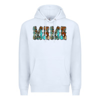 White Mama Turquoise Tooled Premium Hoodie - CowCowDesign