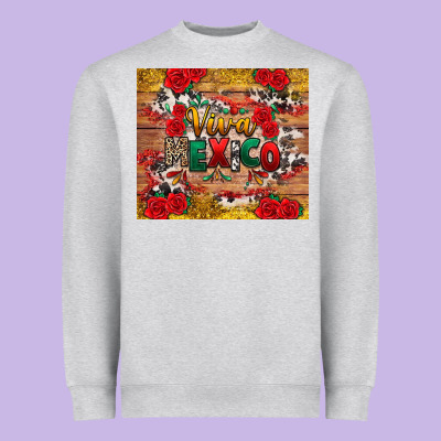 Viva Mexico Heavyweight Sweatshirt Designed By Texasbilliewilder