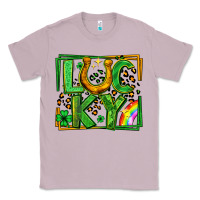 Lilac lucky horseshoe st patricks day leopard frame Classic Tee - LillyAllenDesigns