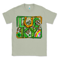 Matcha lucky horseshoe st patricks day leopard frame Classic Tee - LillyAllenDesigns