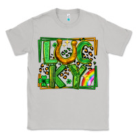 Moon Dust lucky horseshoe st patricks day leopard frame Classic Tee - LillyAllenDesigns