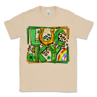 Mushroom lucky horseshoe st patricks day leopard frame Classic Tee - LillyAllenDesigns