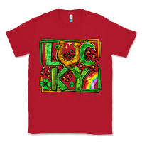 Red lucky horseshoe st patricks day leopard frame Classic Tee - LillyAllenDesigns