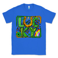 True Royal lucky horseshoe st patricks day leopard frame Classic Tee - LillyAllenDesigns