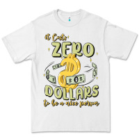 White it costs zero dollars to be a nice person Premium Tee - MaliasSmallBusiness