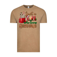 Just A Girl Who Loves Christmas Vintage Tee | Teevron