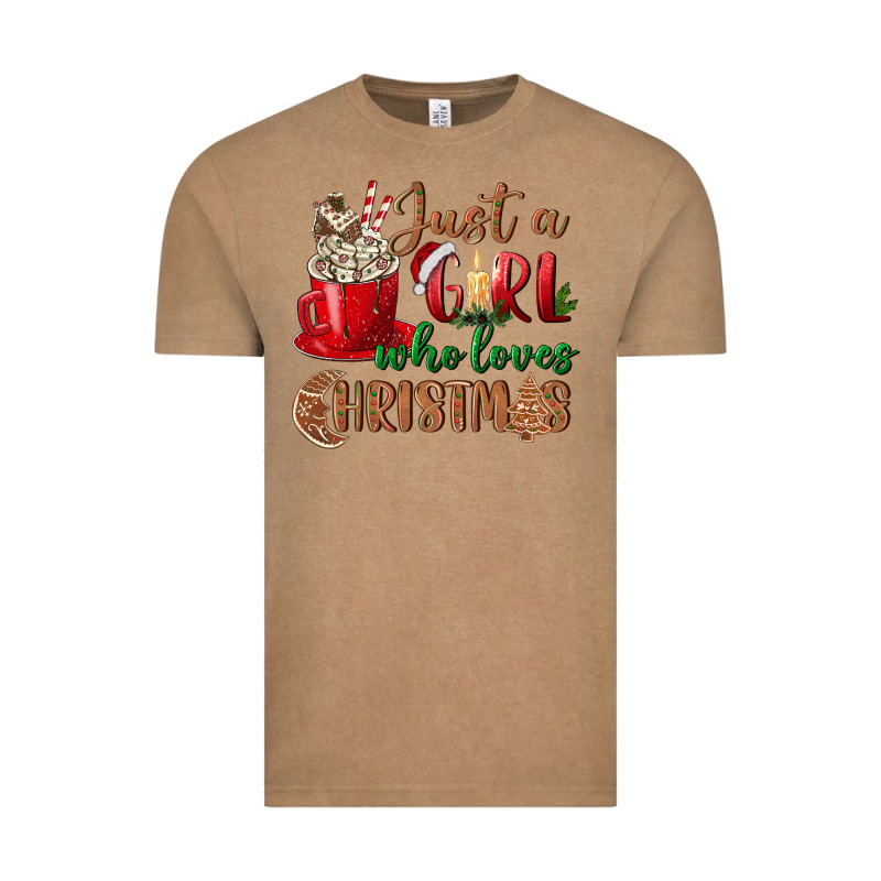Just A Girl Who Loves Christmas Vintage Tee by BundleAndBundleShop | Teevron