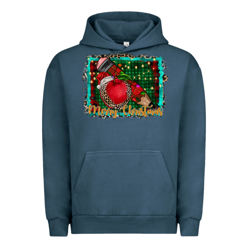 Merry Christmas Teacher Urban Hoodie by CowhideDigitalArt | Teevron