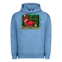 Pigment Pebble Blue merry Christmas teacher Urban Hoodie - CowhideDigitalArt