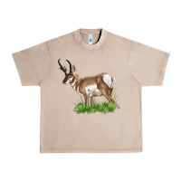 French Oak pronghorn Urban Heavy Tee - LillyAllenDesigns
