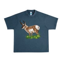 Midnight Navy pronghorn Urban Heavy Tee - LillyAllenDesigns
