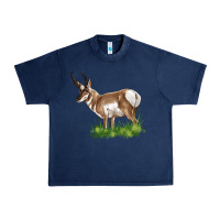 Navy pronghorn Urban Heavy Tee - LillyAllenDesigns