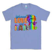 Colony Blue Spread Love Not Hate Classic Tee - BundleAndBundleShop