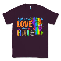 Plum Spread Love Not Hate Classic Tee - BundleAndBundleShop