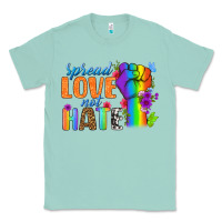 Seafoam Spread Love Not Hate Classic Tee - BundleAndBundleShop