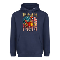 Navy Firefighter mom Heavyweight Hoodie - FaDigitalArtStudio