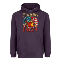 Plum Firefighter mom Heavyweight Hoodie - FaDigitalArtStudio