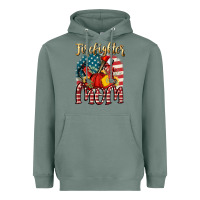 Sage Firefighter mom Heavyweight Hoodie - FaDigitalArtStudio