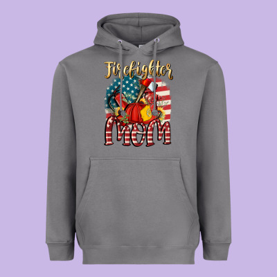 Firefighter Mom Heavyweight Hoodie Designed By Fadigitalartstudio