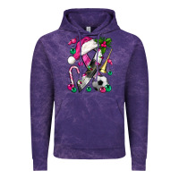 Cloud Purple Pink Christmas Breast Cancer Ribbon Soccer Vintage Hoodie - BundleAndBundleShop